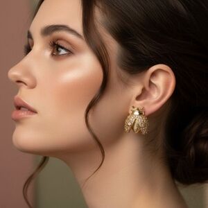 Dainty Fly stud earrings, Bug earrings, Insect Earring Bug, Earring Insect Stud,